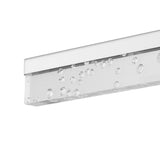 Gesto 22" Modern Contemporary 360-Degree Rotatable Iron/Seeded Acrylic Integrated LED Vanity Light