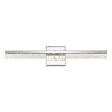 Gesto 22" Modern Contemporary 360-Degree Rotatable Iron/Seeded Acrylic Integrated LED Vanity Light