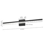 Gesto 22" Modern Contemporary 360-Degree Rotatable Iron/Seeded Acrylic Integrated LED Vanity Light
