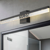 Gesto 22" Modern Contemporary 360-Degree Rotatable Iron/Seeded Acrylic Integrated LED Vanity Light