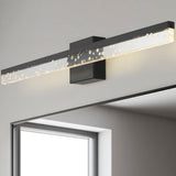 Gesto 22" Modern Contemporary 360-Degree Rotatable Iron/Seeded Acrylic Integrated LED Vanity Light
