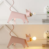 Konsep 11.75" Modern Industrial Iron Feline LED Kids' Lamp