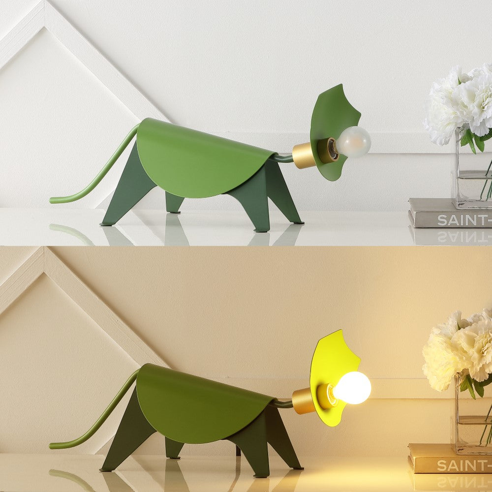 Starry 7.5" Modern Industrial Iron Triceratops LED Kids' Lamp