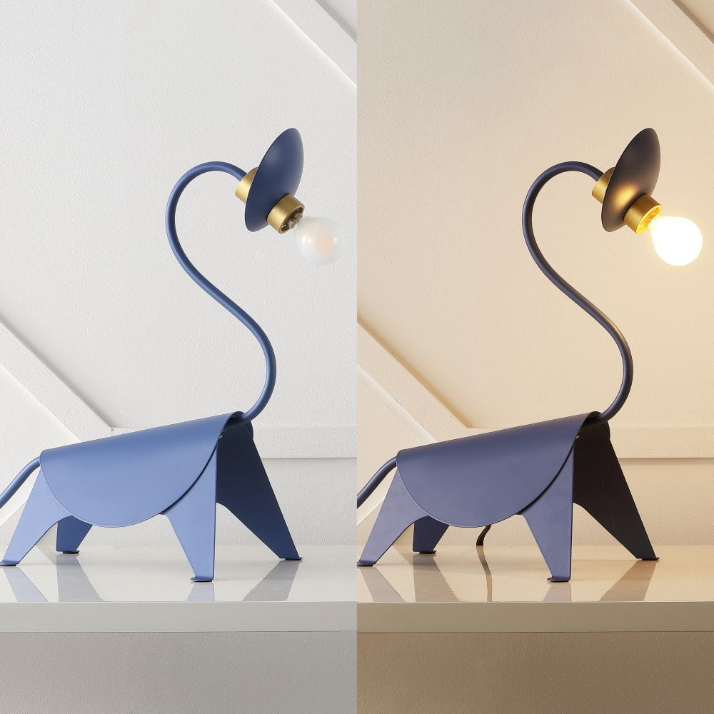 Disaster 16" Modern Industrial Iron Brachiosaurus LED Kids' Lamp
