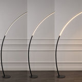 Depuley 68" Contemporary Minimalist Metal Arc Dimmable Integrated LED Floor Lamp