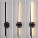 Hinkley 27.25" Modern Minimalist Iron Adjustable Bar Integrated LED Plug-In Sconce