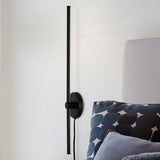 Hinkley 27.25" Modern Minimalist Iron Adjustable Bar Integrated LED Plug-In Sconce