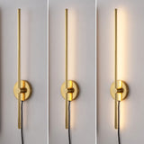 Hinkley 27.25" Modern Minimalist Iron Adjustable Bar Integrated LED Plug-In Sconce