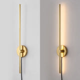 Hinkley 27.25" Modern Minimalist Iron Adjustable Bar Integrated LED Plug-In Sconce