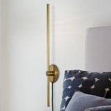 Hinkley 27.25" Modern Minimalist Iron Adjustable Bar Integrated LED Plug-In Sconce