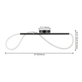 Nagla Contemporary Minimalist 360 Adjustable Silicone Neon Rope Dimmable Linear Integrated LED Flush Mount