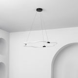 Jarpi 31.5" Contemporary Minimalist Metal/Acrylic Adjustable Dimmable Cloud Integrated LED Chandelier