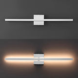 Shrut 28" Modern Minimalist Indoor/Outdoor Metal 350-Degree Rotatable Dimmable Integrated LED Wall Sconce