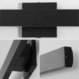 Junipe  49.5" Modern Minimalist Indoor/Outdoor Metal 350-Degree Rotate Dimmable Integrated Linear LED Wall Sconce