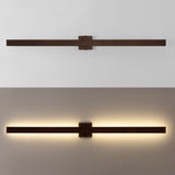 Junipe  49.5" Modern Minimalist Indoor/Outdoor Metal 350-Degree Rotate Dimmable Integrated Linear LED Wall Sconce