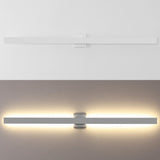 Junipe  49.5" Modern Minimalist Indoor/Outdoor Metal 350-Degree Rotate Dimmable Integrated Linear LED Wall Sconce