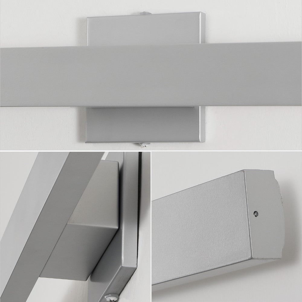 Junipe  49.5" Modern Minimalist Indoor/Outdoor Metal 350-Degree Rotate Dimmable Integrated Linear LED Wall Sconce