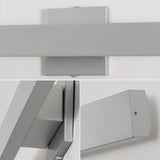 Junipe  49.5" Modern Minimalist Indoor/Outdoor Metal 350-Degree Rotate Dimmable Integrated Linear LED Wall Sconce