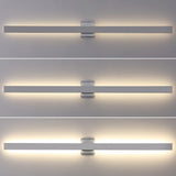 Junipe  49.5" Modern Minimalist Indoor/Outdoor Metal 350-Degree Rotate Dimmable Integrated Linear LED Wall Sconce