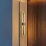 Junipe  49.5" Modern Minimalist Indoor/Outdoor Metal 350-Degree Rotate Dimmable Integrated Linear LED Wall Sconce
