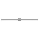 Junipe  49.5" Modern Minimalist Indoor/Outdoor Metal 350-Degree Rotate Dimmable Integrated Linear LED Wall Sconce