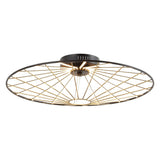Anders 23.25" Contemporary Scandinavian Dimmable Stripe UFO Integrated LED Flush Mount