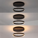 Jense 23.75" Minimalist Modern Metal Adjustable Dimmable Ring LED Pendant