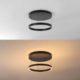 Jense 23.75" Minimalist Modern Metal Adjustable Dimmable Ring LED Pendant