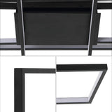 Vala 39" Contemporary Minimalist Metal Adjustable Dimmable Geometric Integrated LED Flush Mount