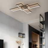 Vala 39" Contemporary Minimalist Metal Adjustable Dimmable Geometric Integrated LED Flush Mount