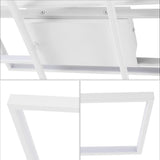 Vala 39" Contemporary Minimalist Metal Adjustable Dimmable Geometric Integrated LED Flush Mount