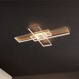 Vala 39" Contemporary Minimalist Metal Adjustable Dimmable Geometric Integrated LED Flush Mount