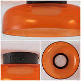 Orly 12" Modern Minimalist Iron/Glass Dimmable Integrated LED Flush Mount