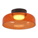 Orly 12" Modern Minimalist Iron/Glass Dimmable Integrated LED Flush Mount