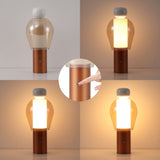 Vernis 10.75" Modern Glam Candle-Style Rechargeable/Cordless Dimmable Integrated LED Table Lamp with Touch Sensor