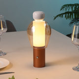Vernis 10.75" Modern Glam Candle-Style Rechargeable/Cordless Dimmable Integrated LED Table Lamp with Touch Sensor
