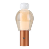 Vernis 10.75" Modern Glam Candle-Style Rechargeable/Cordless Dimmable Integrated LED Table Lamp with Touch Sensor