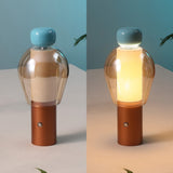 Vernis 10.75" Modern Glam Candle-Style Rechargeable/Cordless Dimmable Integrated LED Table Lamp with Touch Sensor
