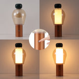 Vernis 10.75" Modern Glam Candle-Style Rechargeable/Cordless Dimmable Integrated LED Table Lamp with Touch Sensor