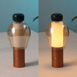 Vernis 10.75" Modern Glam Candle-Style Rechargeable/Cordless Dimmable Integrated LED Table Lamp with Touch Sensor