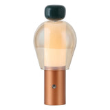 Vernis 10.75" Modern Glam Candle-Style Rechargeable/Cordless Dimmable Integrated LED Table Lamp with Touch Sensor