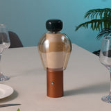 Vernis 10.75" Modern Glam Candle-Style Rechargeable/Cordless Dimmable Integrated LED Table Lamp with Touch Sensor
