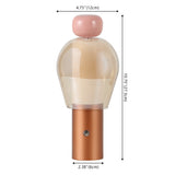 Vernis 10.75" Modern Glam Candle-Style Rechargeable/Cordless Dimmable Integrated LED Table Lamp with Touch Sensor