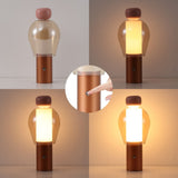 Vernis 10.75" Modern Glam Candle-Style Rechargeable/Cordless Dimmable Integrated LED Table Lamp with Touch Sensor