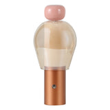 Vernis 10.75" Modern Glam Candle-Style Rechargeable/Cordless Dimmable Integrated LED Table Lamp with Touch Sensor