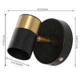 Hawk 6" 1-Light Modern Adjustable Head Integrated Dimmable LED Rechargeable Wall Spotlight with Touch Sensor