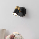Hawk 6" 1-Light Modern Adjustable Head Integrated Dimmable LED Rechargeable Wall Spotlight with Touch Sensor