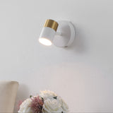 Hawk 6" 1-Light Modern Adjustable Head Integrated Dimmable LED Rechargeable Wall Spotlight with Touch Sensor
