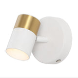 Hawk 6" 1-Light Modern Adjustable Head Integrated Dimmable LED Rechargeable Wall Spotlight with Touch Sensor