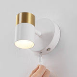 Hawk 6" 1-Light Modern Adjustable Head Integrated Dimmable LED Rechargeable Wall Spotlight with Touch Sensor
